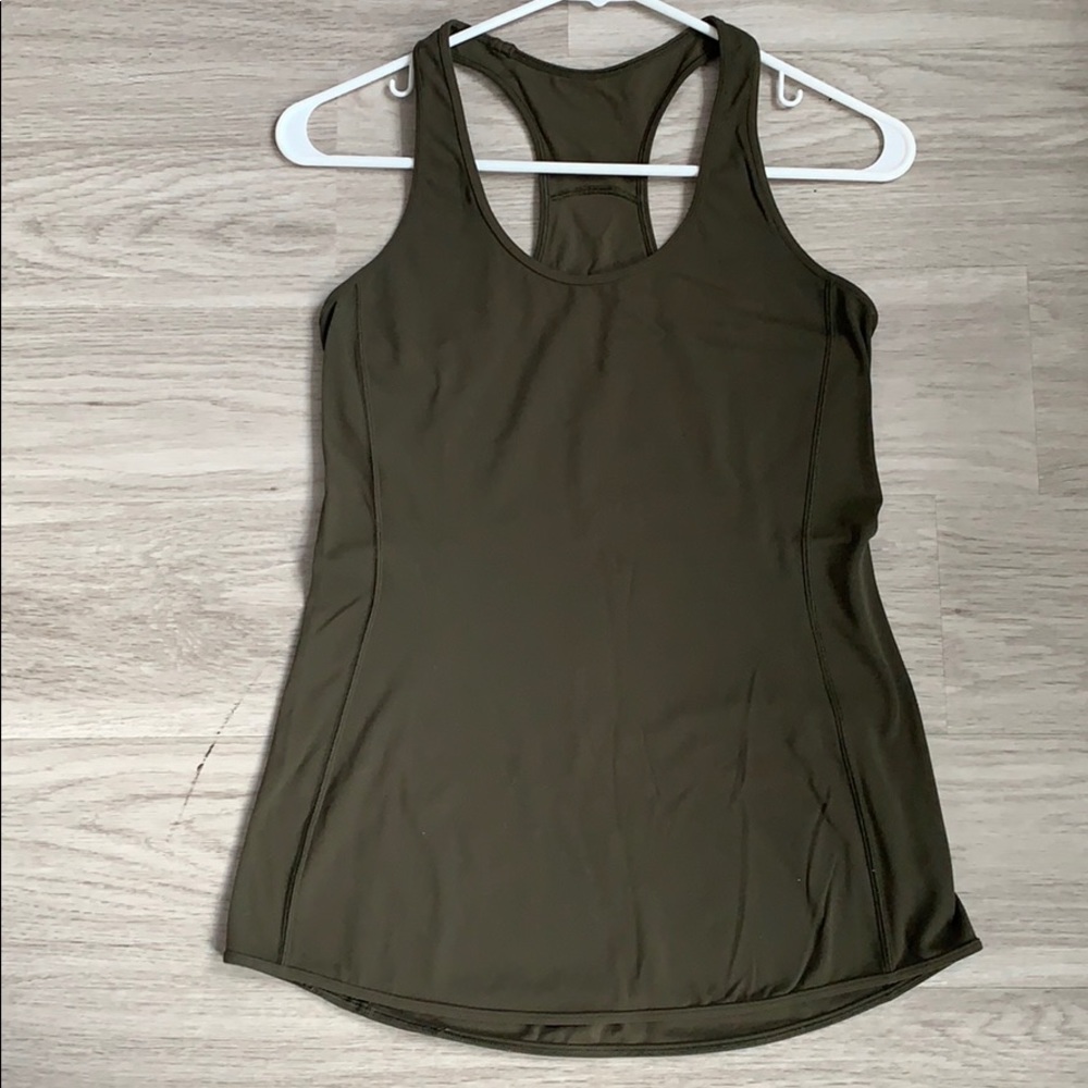 Moss Green Lululemon Racer Back Tanktop